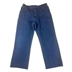 Taylor Togs Vintage Blue Denim Jeans Mallard Duck Embroidery 34x28